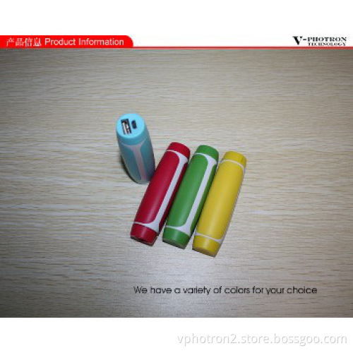 2014 new design tube shape power bank 2600mah with CE & ROHS